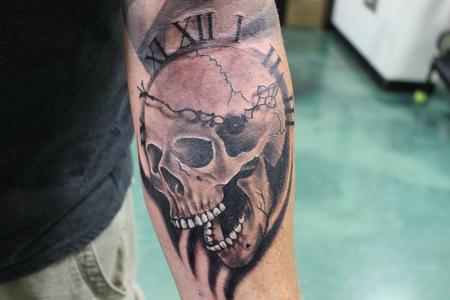 Tattoos - Skull Clock - 126514